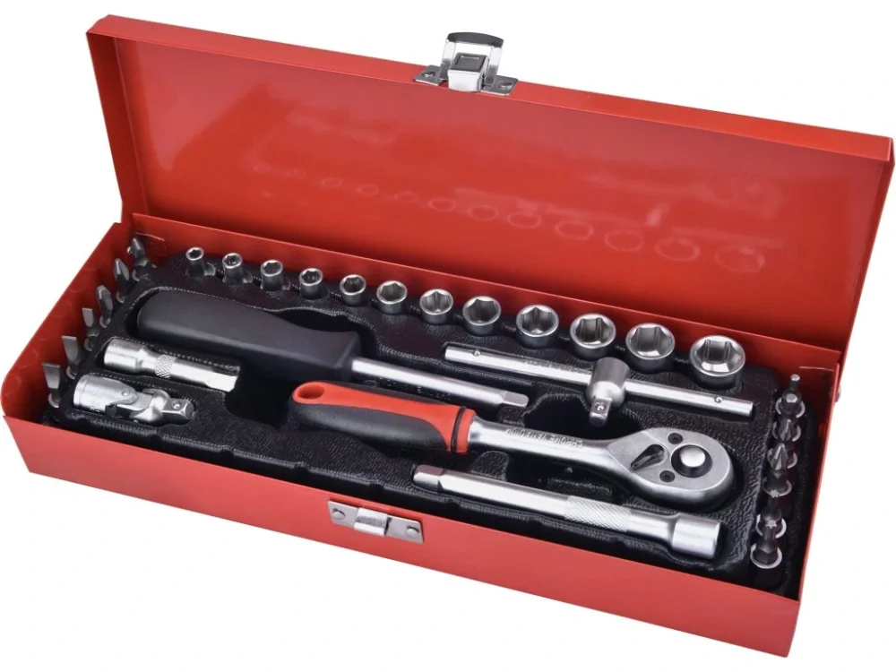 Víkendová Akce hlavice nástrčné, sada 30ks, 1/4", CrV