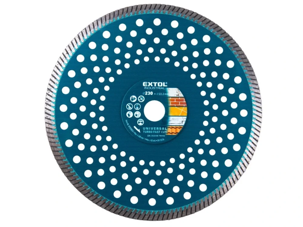 kotouč diamantový řezný, turbo Fast Cut, suché i mokré řezání, O 230x22,2x2,8mm Časově Omezené