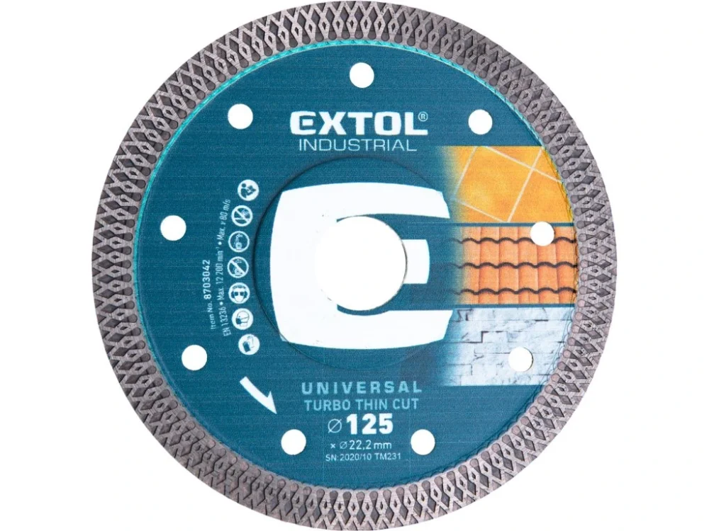 kotouč diamantový řezný, turbo Thin Cut, suché i mokré řezání, O 125x22,2x1,5mm Koupit Online